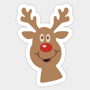 Happy Reindeer Sticker